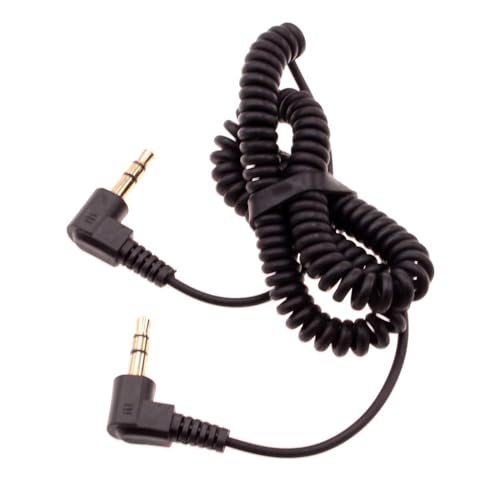 Cable Auxiliar de 3.5mm en espiral para auto y audio miniatura 1