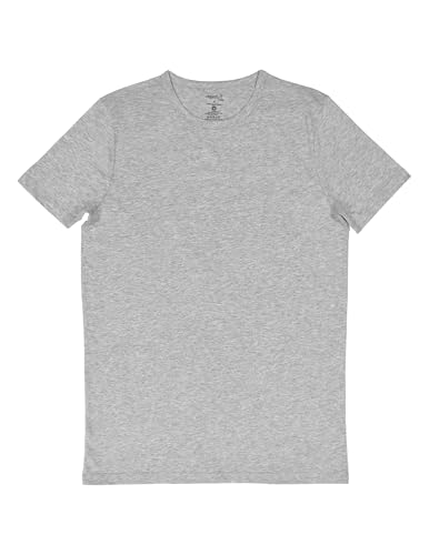 ORGANICKID Mens 100% Organic 100% Cotton Soft Breathable GOTS Certified Crew Tee Undershirts Tops Pack of 24