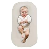 WXJHNYBS Cama Bionica Tumbona De Bebé para Recién Nacido, Puro Algodón Cuna Nido Bebe Plegable Portátil Moises para Bebes Recien Nacidos Cuna De Viaje,White