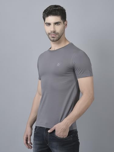 Image of Dollar Cotton Rich Fabric Solid Men's T-Shirt | Chest Logo Branding | Wide Array of Attractive Colours