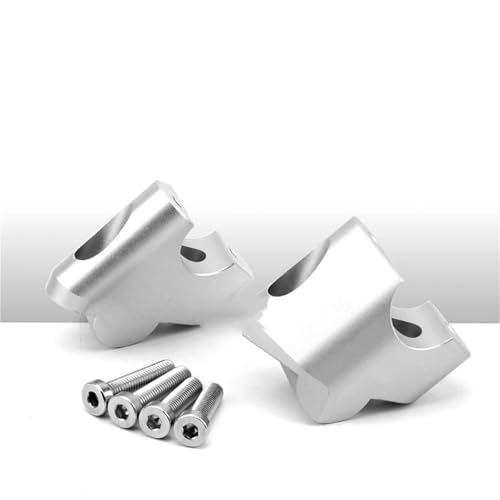 Elevador de manillar de aluminio plateado para Ducati Multistrada V4 2