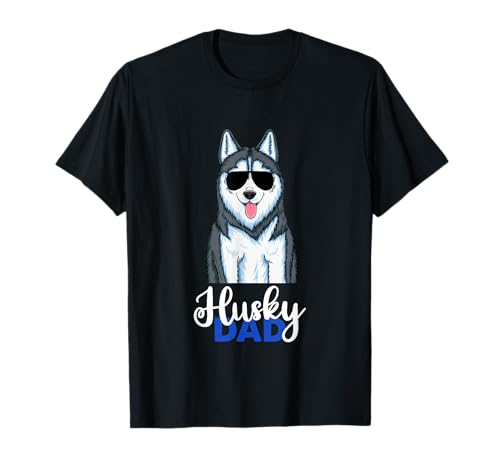 Husky Dog Papa Sibirian Husky Dad T-Shirt