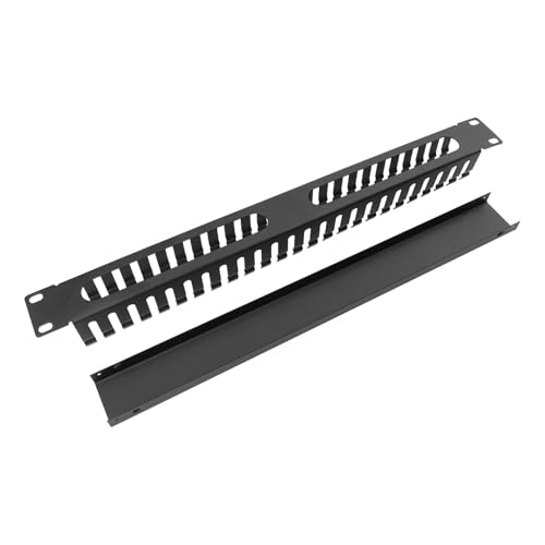 Organizador de cables de acero laminado en frío Levemolo con bordes lisos para rack 19