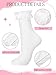 Fourluoo 6 Pairs Womens Ankle Socks Casual Ruffle Lace Socks Cute Breathable Thin Cool Frilly Stocking for Girls Women(5-9)