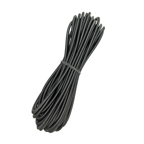 SOMANROS Bungee Cord 1/4 x 32 Marine Grade Heavy Duty Bungie Cord Kayak Stretch String Rope Elastic Shock Cord for DIY Projects Kayak Strap Tarp Tie Down Canopy Camping Tent Crafting (Black)