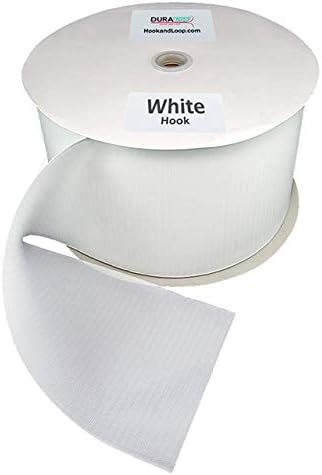 DuraGrip® Brand - 6" White Hook Sew-On | Hook Side Only, Loop Side Sold Separately