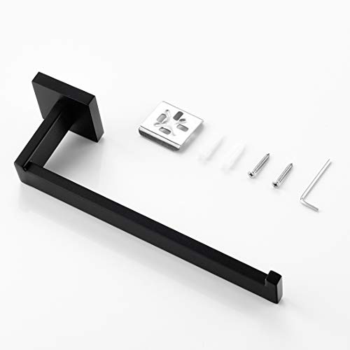 Velimax Sus304 Stainless Steel Hand Towel Bar Wall Mounted Towel Ring Modern Hand Towel Holder For Bathroom Kitchen, Matte Black #TOP5