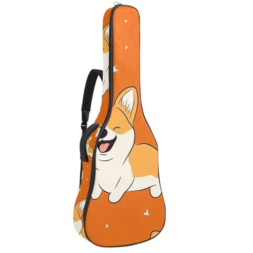 Housse guitare acoustique corgi réglable pour transporter sans effort