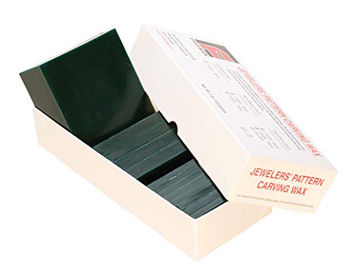 17 Piece Assortment of Hard 1 Lb Green Sliced Melting Wax Set for Carving Machining Block Jewelry Making Tool