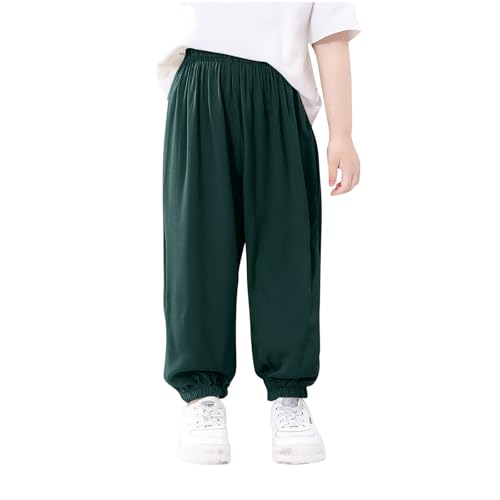 2 Pack Boys Girls Pants Casual Jogger Pants Elastic Waist Lounge Pants Comfy Sports Pants Soft Pajamas Pants Trousers3