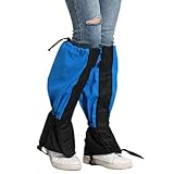 BestFire Waterproof Leg Gaiters, Anti-Tear Snow Legging Gaiters with Adjustable Drawstring, Breathable Lightable Boot Gaiters for Hiking, Climbing, Hunting, Skiing, Running
