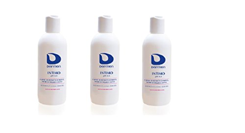 Lot de 3 Alfasigma Dermon Nettoyant intime 500 ml à pH acide 4,5 Renfraîchit et protège et répare les équilibres intimes.
