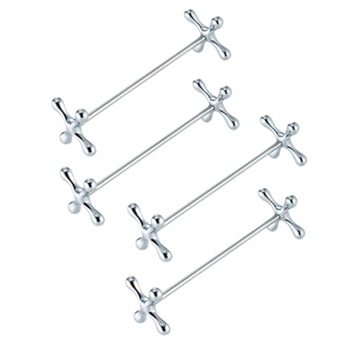 HOLIDYOYO 4pcs Zinc Alloy Plum Blossom Chopstick Holder Rest for Spoons Forks Stylish Design for Kitchen Dining Table and Easy to Clean Home Essentials