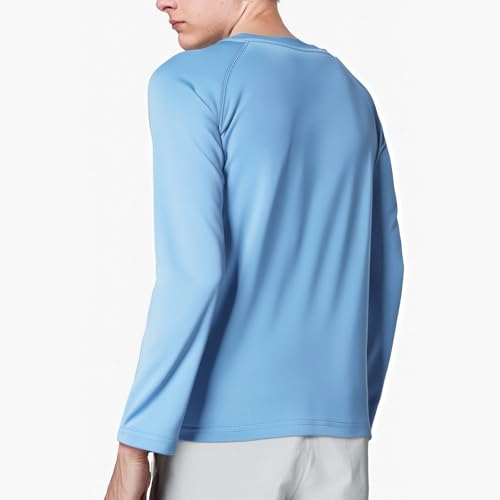 BRISIRA Cooling Boys Swim Shirt Long Sleeve Kids Rash Guard Quick Dry Fishing Beach Surf UPF 50+ Sun Protection 6-16Y2