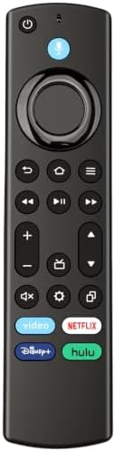 ORQRQO Replacement Voice Remote for Fire Series, TV Stick (HD, 4K, Plus, Select, 4K Max, Lite), TV Cube and Omni, Ember, Insignia, Toshiba, Smart TVs