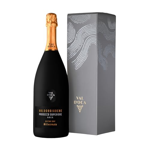 VAL D'OCA - Magnum Millesimato - Valdobbiadene Prosecco Superiore DOCG Extra Dry - 2 Bottiglie Astucciate da 1500 ml