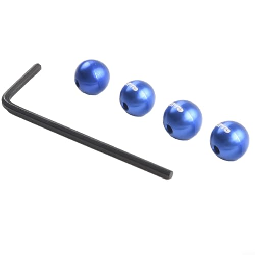 Niceminiwall Lot de 4 extrémités de câble de frein et de changement de vitesse en alliage d'aluminium avec outil d'installation – effilochage et fendage pour route et vélos (bleu)