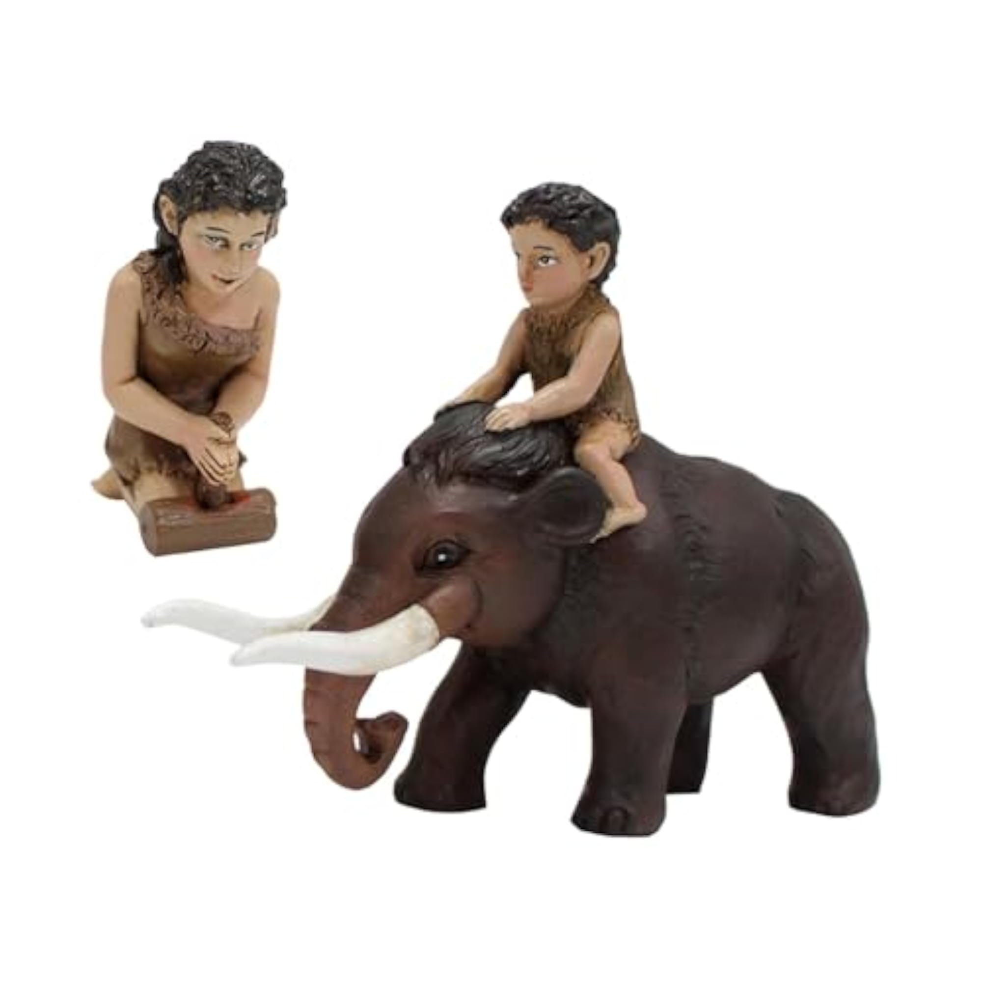 2X Primitive Man Garden Statues Human Figures