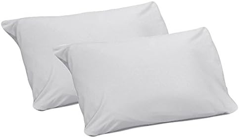 Gilbin 100% Jersey Knit Cotton & Ultra Soft Pillowcase, Standard Size - Set of 2 Pillow Cases Black