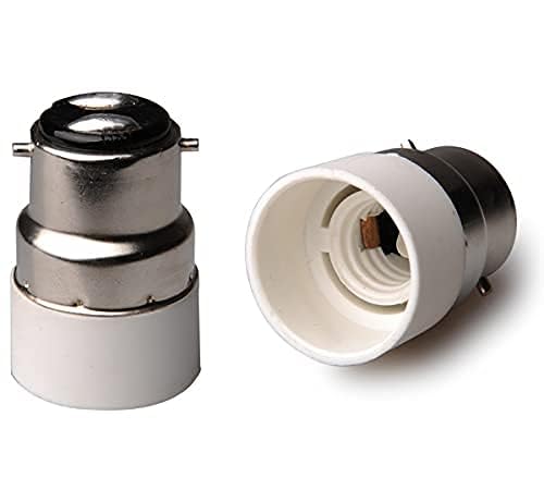 SAWSHIELD B22 to E14 Bulb Convertor Lamp Base Socket - Pieces for Effortless Lighting Adaptations in Elegant White (Pack of 7)-image-39