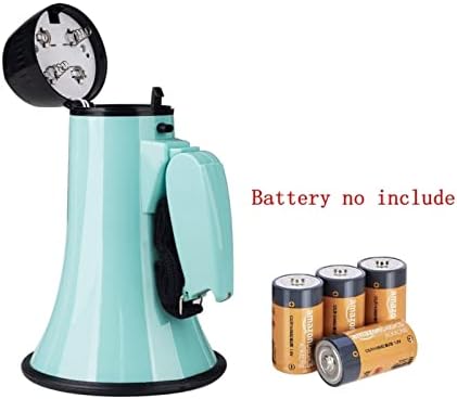 Portable Megaphone Bullhorn Portable Hand Megaphone Speaker Trumpets Recording Speaker Horn Tour Guide Speakers Macaron Green Powerful and Lightweight Amplifiers