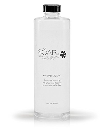 Natural Pet Shampoo & Conditioner - Hypoallergenic Soap-Free Wash for Dogs & Cats of All Breeds - Moisturizing Formula Detangles Fur, Clears Shedding & Promotes A Healthy Coat - 16 Oz.