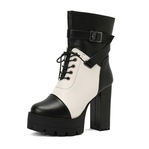 Bottes de mode en couleur assortie et finitions boucle