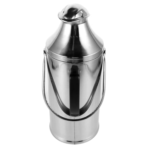 STOBAZA Botella de Agua con Aislamiento al Vacío de Acero Inoxidable de 3,2l con Asa Resistente para Oficina y Uso Diario con Diseño Elegante y Duradero