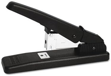 AntiJam - Engrapadora resistente de escritorio, capacidad para 60 hojas, color negro