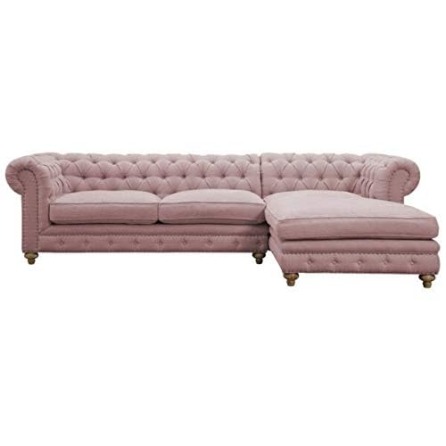 Image of Modern Velvet L Shape sectional Sofa with Chaise Lounge L Shape Sofa for Living Room Bedroom Hall Office