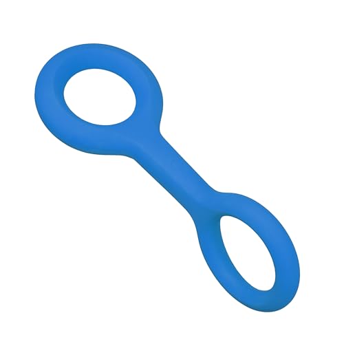 Ubbi Tug of War Dog Toy, Durable Rubber with Ergonomic Grip, for Medium to Large Dog Breeds Blue, Blue Tug Toy