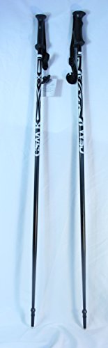 Wsd Ski Poles Downhill/Alpine Aluminum Black/Silver Ski Poles Pick Size Pair With Baskets 2023 Model (120Cm/48) #TOP2