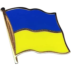 Vivegate Ukraine Flag Pin, Ukrainian Velcro Pin I Stand with Ukraine Map on Fire Made and Ship from USA