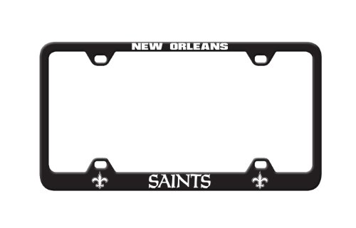 Fremont Die NFL New Orleans Saints Laser Engraved License Plate Frame, 6