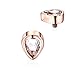 Xpircn 14G Surgical Steel Dermal Anchor Top Micro Dermal Head Crystal Surface Skin Diver Piercing (1PCS)