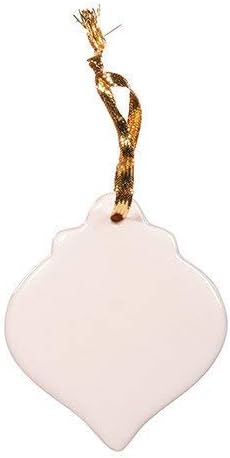 Dariceporcelain Ornament - Round Spindle Shape - 3.5"