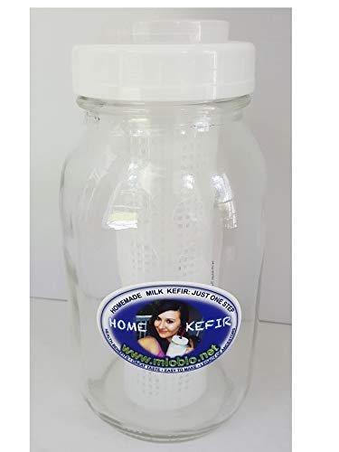 Kefir Fermenter for Rapid Fermenting with Large Container for Kefir Grains 0.6 L/20