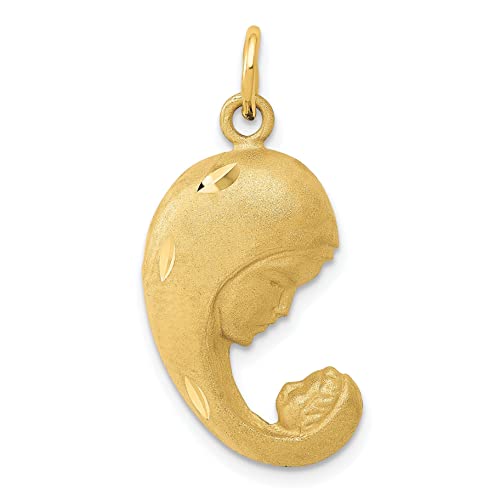 14K Gold Mother & Baby Charm Jewelry FindingKing