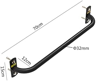 Wall-Mounted Fitness Horizontal Bar, Home Gym Pull-up Bar, Easy to Install, Indoor and Outdoor Strength Training Poles, 3 Sizes (100cm)