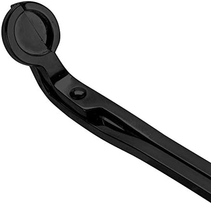 Sheens Candle Cutter, Fashion Candle Heart Clip Candle Snuffer Wick Trimmer Cover Hand Tool Extinguish Candle Wick Trimmer [Black]