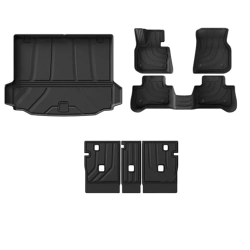 Tapis auto de sol et coffre BMW iX3 imperméables: protection tous temps en TPE antidérapant
