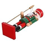 Matériaux : fabriqué en bois, ce casse-noisette est à la fois esthétique et décoratif, mettant en valeur la beauté des matériaux naturels. casse-noisette de table, marionnette casse-noisette de noël