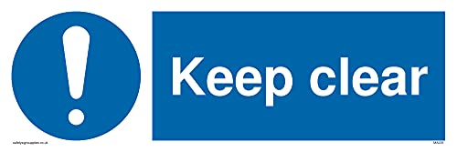 Pack of five - Keep Clear Sign - 300x100mm - L31