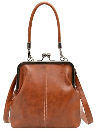 Bolso cruzado pequeño de cuero PU para mujer miniatura 1