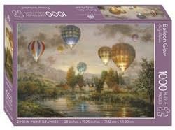 Crown Point Graphics 272676 Jigsaw Puzzle - Balloon Glow with Poster - 1000 Piece