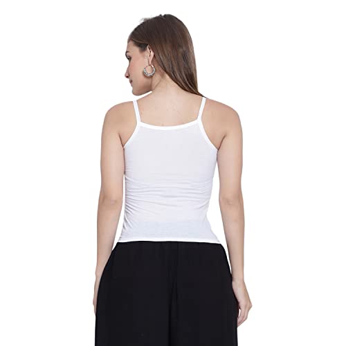 Image of Sky Heights Women Pure Cotton Short Length Camisole /Spaghetti Combo (Pack of 5)