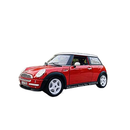 Skalamodellbil 1/18 För BMW MINI 1969 Bubbelbil Legering Retro Bilmodell Klassisk Bilmodell Bildekoration Samlingspresent Diecast Cars Toy Car (Color : MINI COOPER (2001))