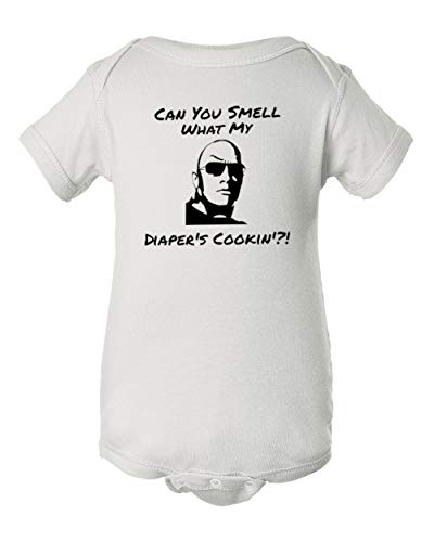 Mari Kyrios Rock Wrestling Parody Dwayne Onesie Funny Johnson Baby Bodysuit Romper White 6 Months