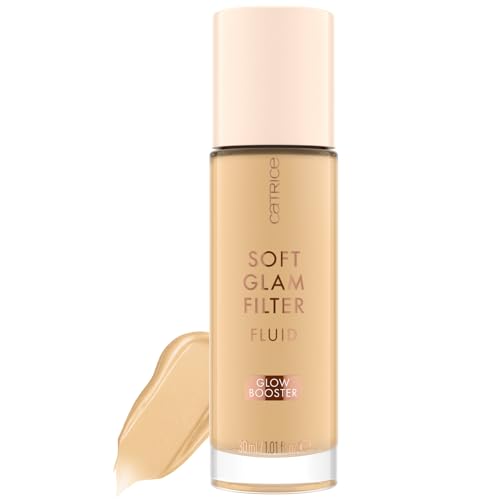 CATRICE Soft Glam Filter Fluid 020 Light-Medium Getöntes dezent deckendes Gesichtsfluid Cremige ultra-leichte Textur Mit Vitamin E & Squalan Make-up Vegan 30 ml