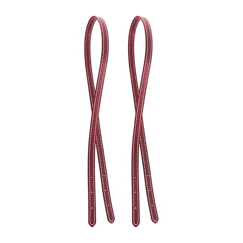 Image of Jiesinlov 2 Pcs Bag Microfiber Leather Strap Replacement Shoulder Straps for Mollie 25 Tote Handbag(Burgundy)